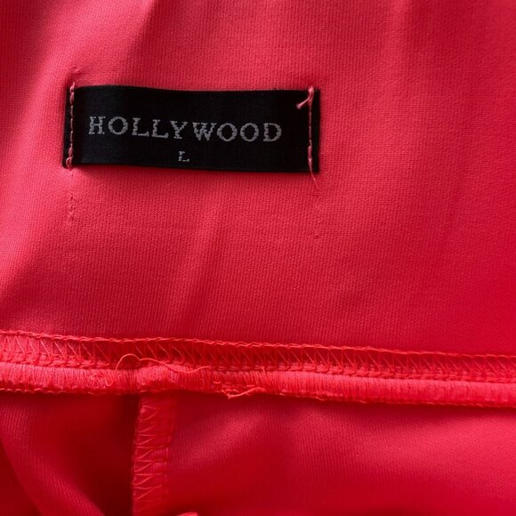 Brand new HOLLYWOOD Hot Pink Biker Shorts Size L - Picture 3 of 6